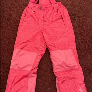 32 Degrees Girls Pink Insulated Snow Pants with Knee Panels